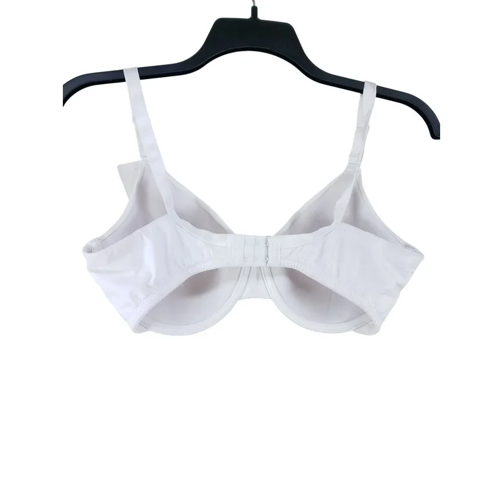 Maidenform Womens Contour One Fabulous Fit Bra 36DD White Adjustable Straps
